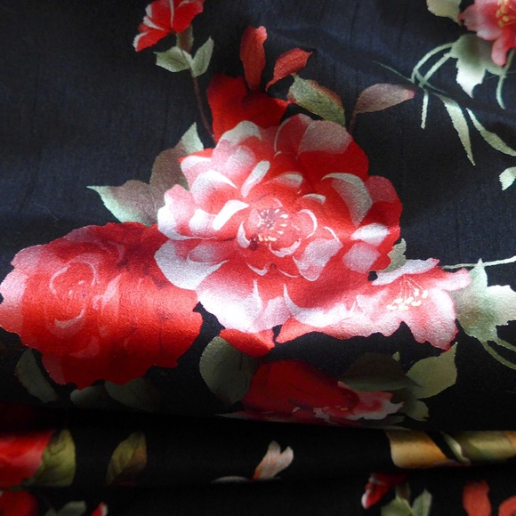 NWT Mia & Mimi Girls L (10) Satin Floral Dress with Crinoline - Picture 7 of 13